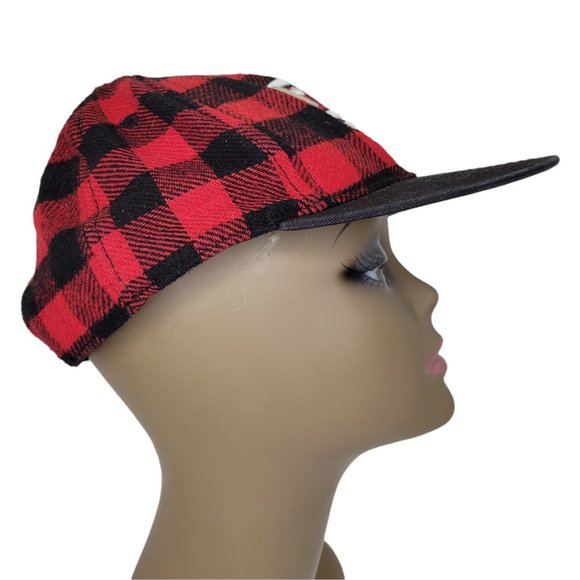 Born Fly Originals "The Auston" Flannel Snapback Cap Buffalo Plaid - Picture 5 of 11